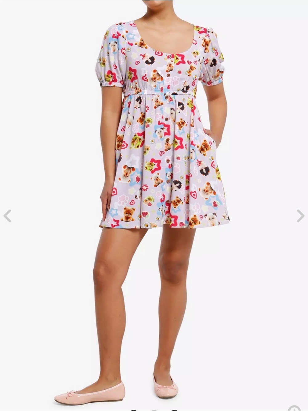 Hot Topic Sweet Society Cute Animals Babydoll Dress
